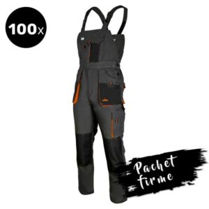 100x Salopeta de lucru rezistenta mecanici, santier | pachet firme mari