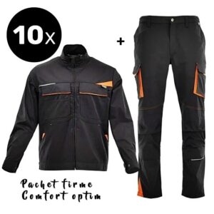 10x pachet firme, Costum de lucru FLEX serie noua Pantalon si Jacheta