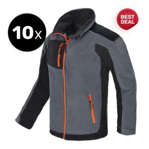 10x Pentru firme Hanorac Polar toamna iarna gri | 10 bucati