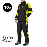 10xCostum de lucru: jacheta si Pantaloni negru-galben