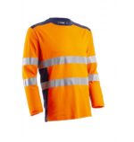 Bluza reflectorizanta portocalie cu maneci lungi