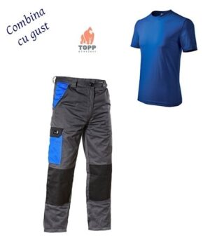 Combina de vara salopeta lucru plus tricou Regal