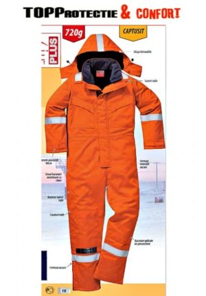 Combinezon antifoc, antiscanteie, antistatic, ignifug, de iarna, captusit