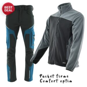 Costum de lucru Confortabil și funcțional - Pantaloni softshell si polar