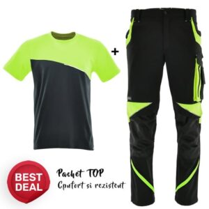 Costum de lucru confortabil: Pantalon si Tricou Neo