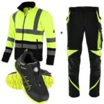 Costum de lucru confortabil: Pantaloni, Polar si Pantofi