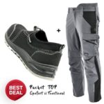 Costum de lucru functional: Pantaloni si Pantofi de protectie