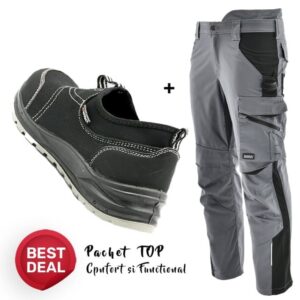 Costum de lucru functional: Pantaloni si Pantofi de protectie