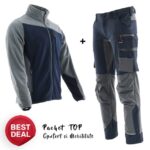 Costum de lucru: Polar gros si Pantaloni elastici | confort si flexibilitate