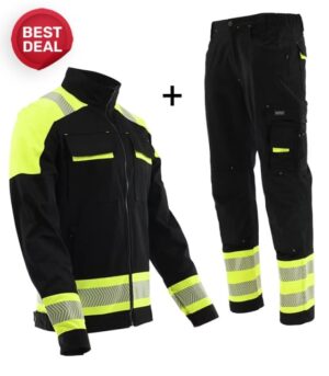 Costum reflectorizant de lucru | Pantaloni si Jacheta / FLEX
