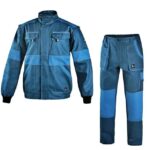 Costum salopeta lucru firme: pantaloni si jacheta bumbac 100%