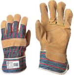 FINAL - Manusi de protectie mecanica manipulant din piele combinat cu textil dungi 200