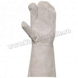 FINAL - Manusi de protetie sudori cu 2 degete piele gri 2517