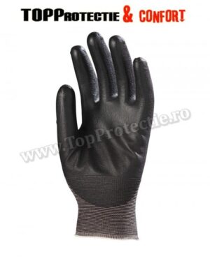 FINAL - Manusi protectie cu palma imersata in poliuretan negru