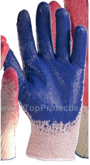 FINAL - Manusi protectie impregnate in latex albastru rezistenta buna 3860