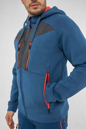 Hanorac cu fermoar de iarna cu design modern