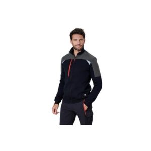 Hanorac cu fermoar si detalii reflectorizante SUW