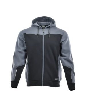 Hanorac de lucru barbati cu gluga confortabil | gri-negru