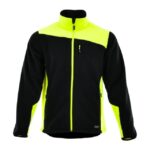 Hanorac de lucru fleece barbati Confort Plus | Negru + Galben reflectorizant