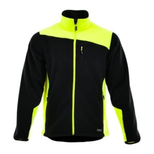 Hanorac de lucru fleece barbati Confort Plus | Negru + Galben reflectorizant