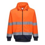 Hanorac reflectorizant cu gluga si fermoar