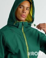 Jacheta casual si lucru Softshell verde elastic 4-Way