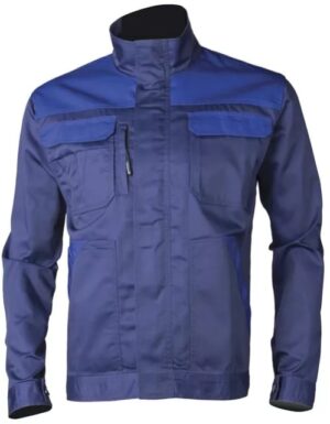 Jacheta de lucru rezistenta la uzura albastra cu fermoar Technicity