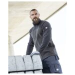 Jacheta de tip vanatoare fleece subtire maro