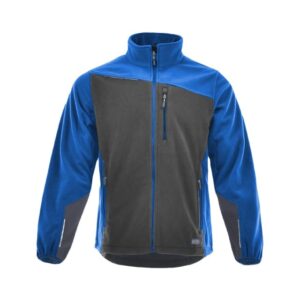 Jachetă fleece Confort Plus Albastra-Gri