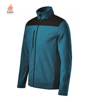 Jacheta fleece iarna Petrol