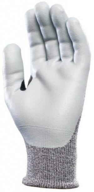 Lichidare - Manusi de protectie palma imersata bipolimer nitril/poliuretan gri, rezistente la ulei