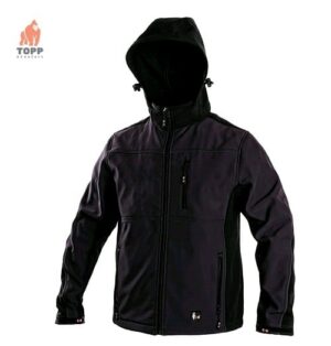 Lichidare, ultima marime Jacheta de toamna iarna softshell outdoor neagra