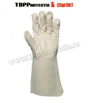 Mănuși sudor cu palmă din piele integrală de bovină
