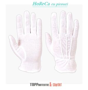Manusi albe de bumbac Oferta 120 PLUS