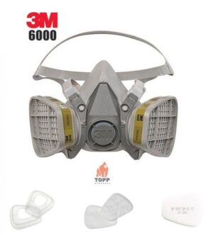 Masca agricultura 3M 6200 cu 2 filtre 6057 + 5925 + 501 incluse Pachet
