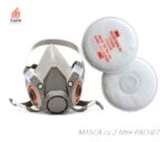 Masca protectie de praf 3M 6200 cu filtre 3M 2125 P2