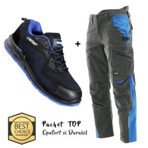 Oferta firme - Costum de lucru practic: Pantaloni si Pantofi de protectie