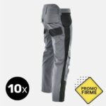 Pachet 10 bucati pantaloni salopeta Confort optim | gri închis + negru