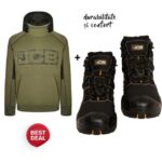 Pachet JCB: Hanorac gros și durabil + Bocanci S3