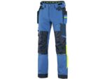 Pantaloni de lucru 4-way stretch cu Cordura CXS Naos albastru contrast