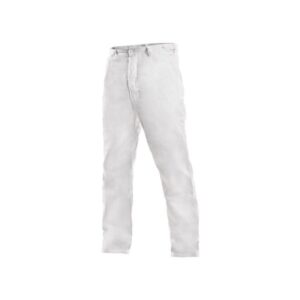 Pantaloni de lucru barbati 100% bumbac alb 