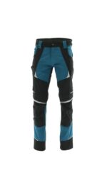 Pantaloni de lucru confortabili din bumbac elastic, albastru petrol