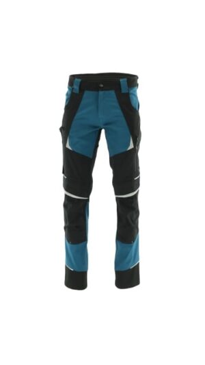 Pantaloni de lucru confortabili din bumbac elastic, albastru petrol