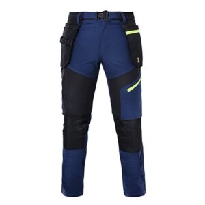 Pantaloni de lucru foarte elastici 4-WAY cu buzunare aplicate exterioare pentru scule