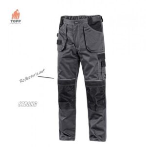 Pantaloni salopeta de lucru Strong gri