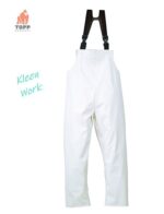 Salopeta cu pieptar impermeabila alba industrie