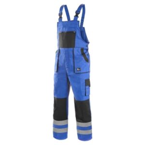 Salopeta de lucru bumbac, cu elemente reflectorizante CXS