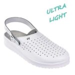 Sandale tip saboti fara protectie ultra usoare din piele