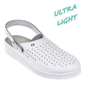 Sandale tip saboti fara protectie ultra usoare din piele