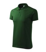 Tricou polo Adler 202 bumbac 100% cu guler verde